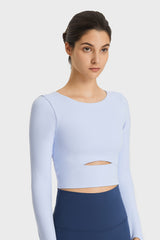 Women'S Yoga Slim Fit Long Sleeved Thumbhole