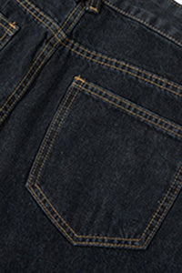Women Retro Wide-Leg Classic Denim Pants