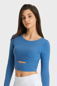 Women'S Yoga Slim Fit Long Sleeved Thumbhole
