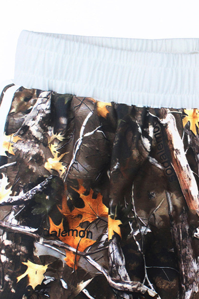 Women Camouflage Drawstring Casual Jogger Pants