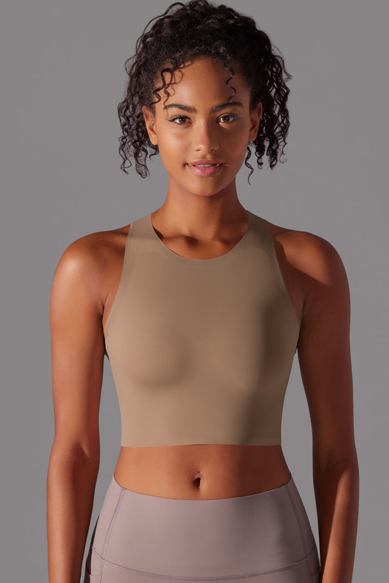 Seamless High Support Back Cutout Bra