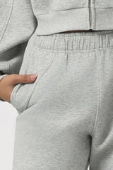 Women Hooded Sport Set: Zip Hoodie + Pants