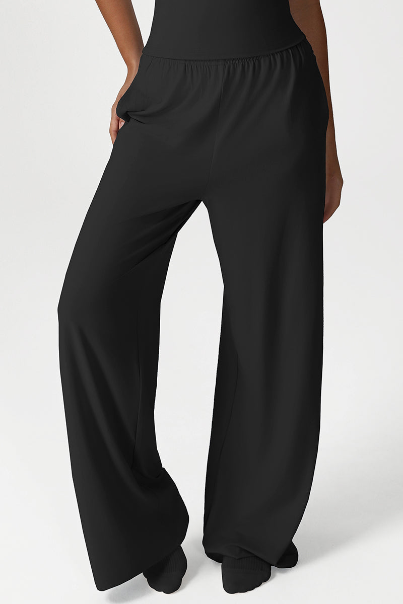 Women High Waist Loose Wide Leg Yoga Pants