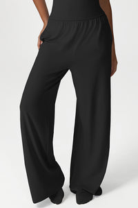 Women High Waist Loose Wide Leg Yoga Pants