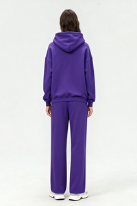 Unisex Oversize Fleece-Lined Hoodie and Pants Set