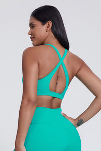 Women'S Yoga Backless Cross Stretch Bra Tank Top