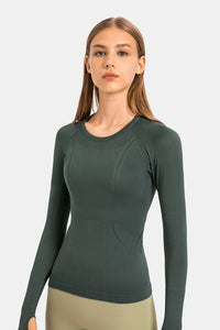 Women'S Yoga Long Sleeved With Thumbhole