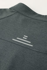 Men Half-Zip Reflective Training Long Sleeve Top