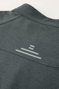 Men Half-Zip Reflective Training Long Sleeve Top