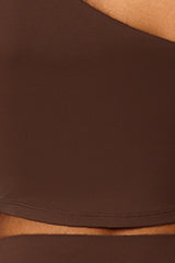 Women Asymmetric Strap Waist-Cinching Yoga Vest