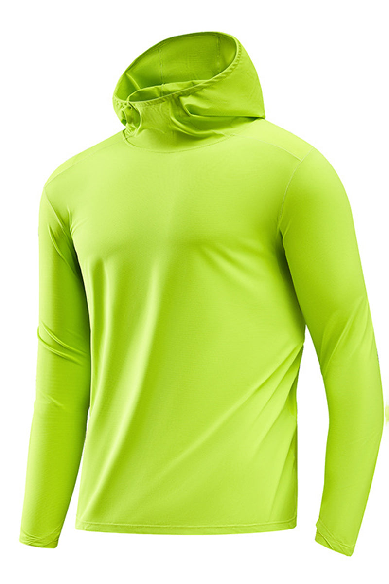 Men Loose Quick-Dry Stretch Running Training Hoodie