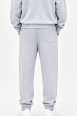 Unisex Fall Vintage Washed Elastic Waist Drawstring Joggers