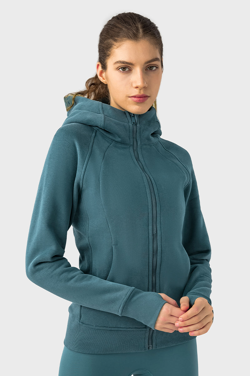 Women'S Zip Sport Hooded Jacket