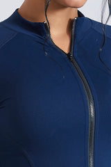 Women Stand Collar Windproof Sport Jacket