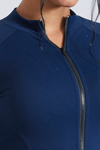 Women Stand Collar Windproof Sport Jacket