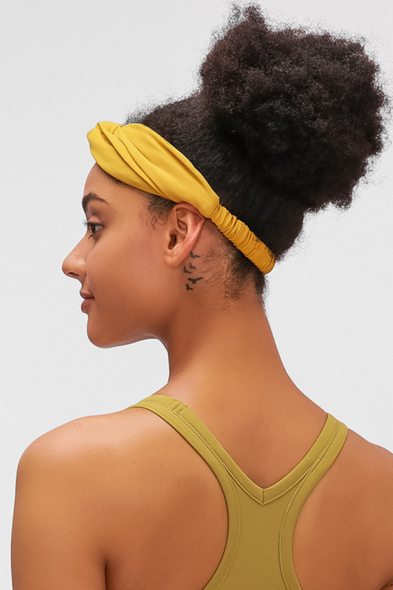 Women's Stretchy Twist Wide-Band Sports Headband