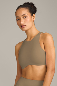Women's High-Stretch Cutout Back Padded Sports Top