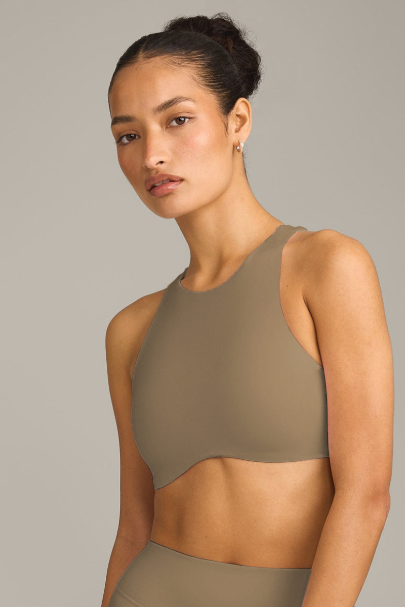 Women's High-Stretch Cutout Back Padded Sports Top