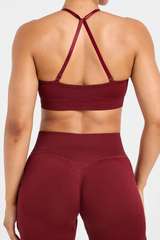 Women's Cross Back Seamless Yoga Bra