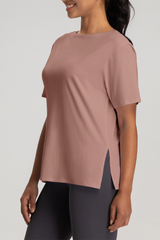Women's Loose Quick-Dry Breathable Round-Neck Yoga T-Shirt