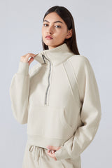 Women'S Half Zip Sweatshirt