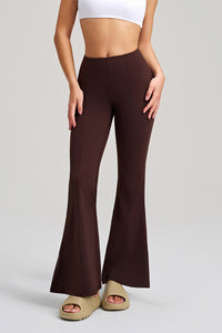Women High-Waist Flared Butt-Lifting Naked-Feel Yoga Leggings
