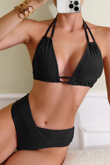 Women's Halterneck V-Waist Sexy Bikini Set