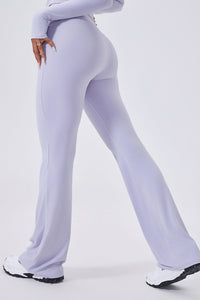 Women High-Waisted Flared Sculpting Yoga Leggings