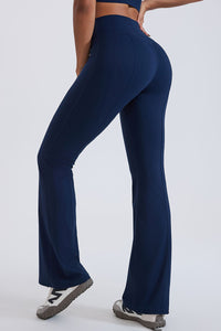 Women Hi-Waist Flared Yoga Leggings