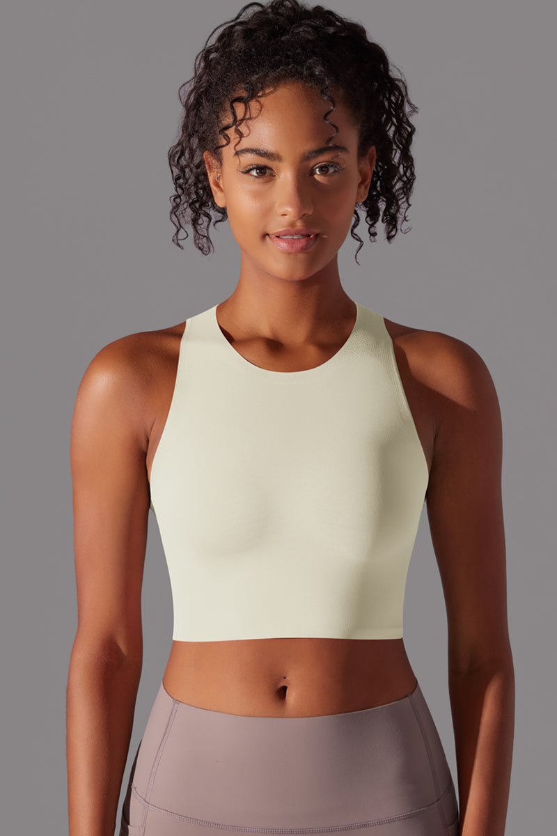 Seamless High Support Back Cutout Bra