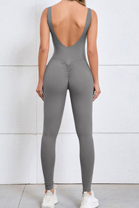Women Hollow Out Beauty Back Peach Butt Tight One-Piece Nude Quick Dry Sports Fitness Yoga Clothing