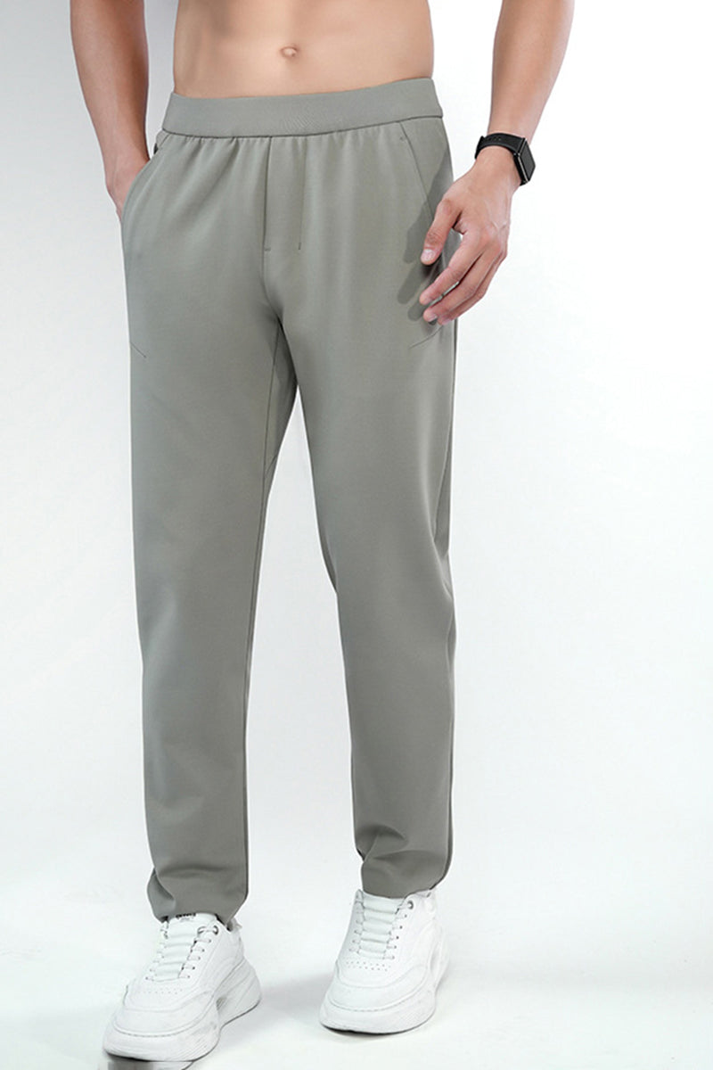 Men High-Waist Warm Quick-Dry Outdoor Running Training Pants