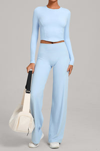 Women Naked Feel Flared Yoga Set