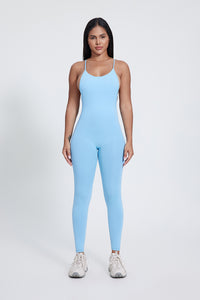 Women'S Cross-Leaky Back Yoga High-Elastic Bodysuit