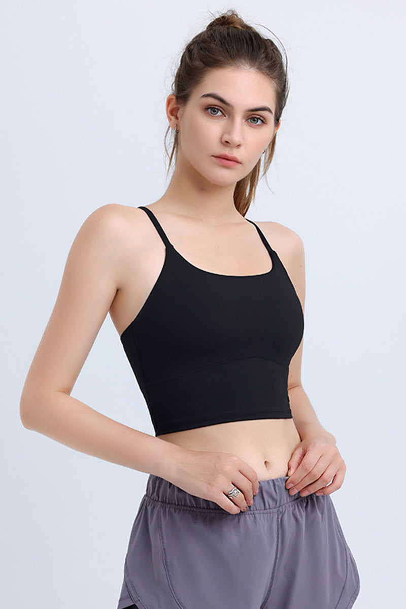 Crossover Color Clash Sling Sports Bra