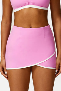 Women'S Colorblocked Sports Tennis Skirt