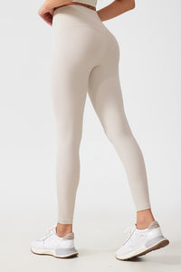 Women Free Size Nude Hip Lifting Shaping Fitness 9/10 Yoga Pants