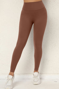 Women Button Work Pocket High Waisted Hip Lifting Stretchy Skinny Yoga Running Fitness Pants