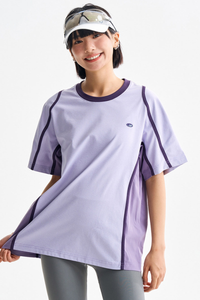 Unisex Color Block Printed Quick-Dry Relaxed T-Shirt
