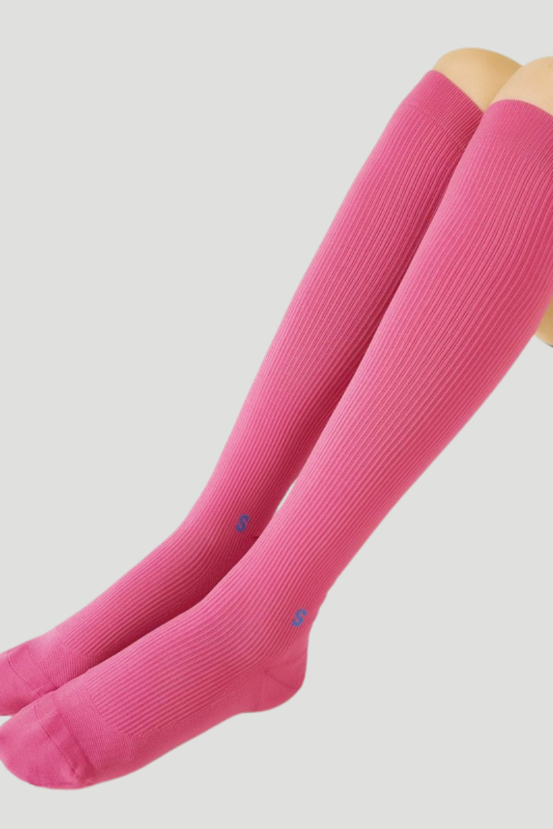 Women's Summer 100% Slimming Solid Athletic Knee-High Socks