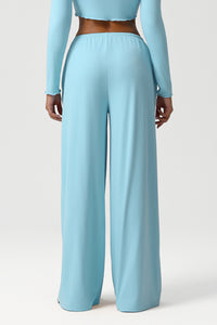 Women Wide Leg Low Rise Pocket Yoga Pants