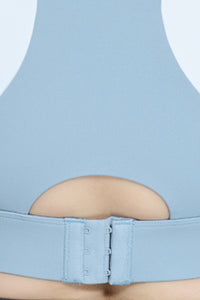 Plus Size Women's Faux Two-Piece Color-Block Sports Bra