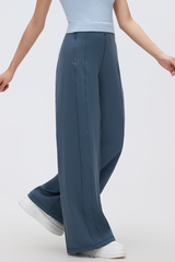 Women's High Waist Tummy Control Wide Leg Athletic Pants