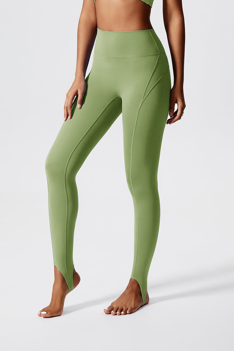 Women Eco-Friendly Fabric Foot-Stepping Model Buttocks Lifting And Shaping Yoga Fitness Running Exercise Leggings