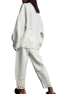 Cracked-out sweater set