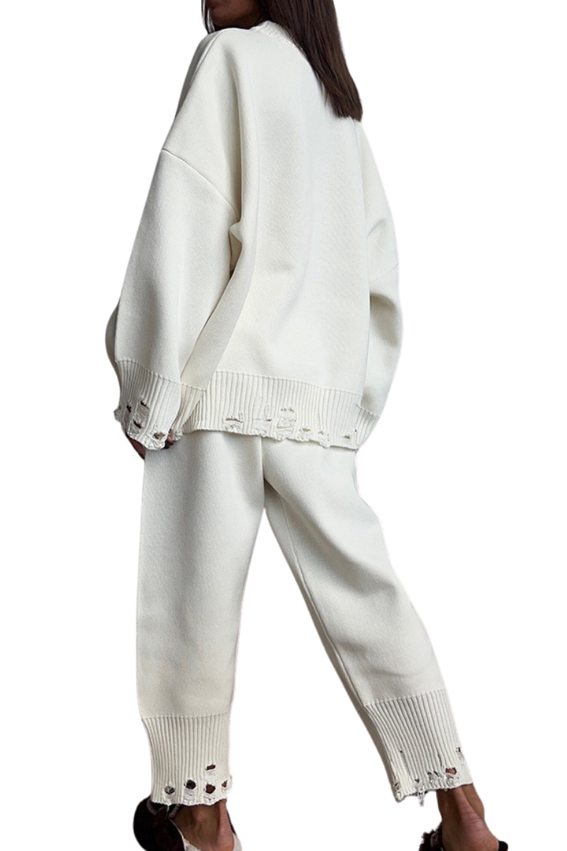 Cracked-out sweater set