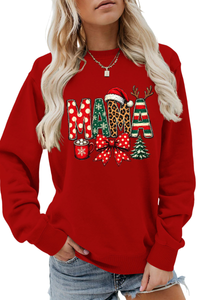 Women's Winter/Fall Christmas Santa Multi-color Pullover