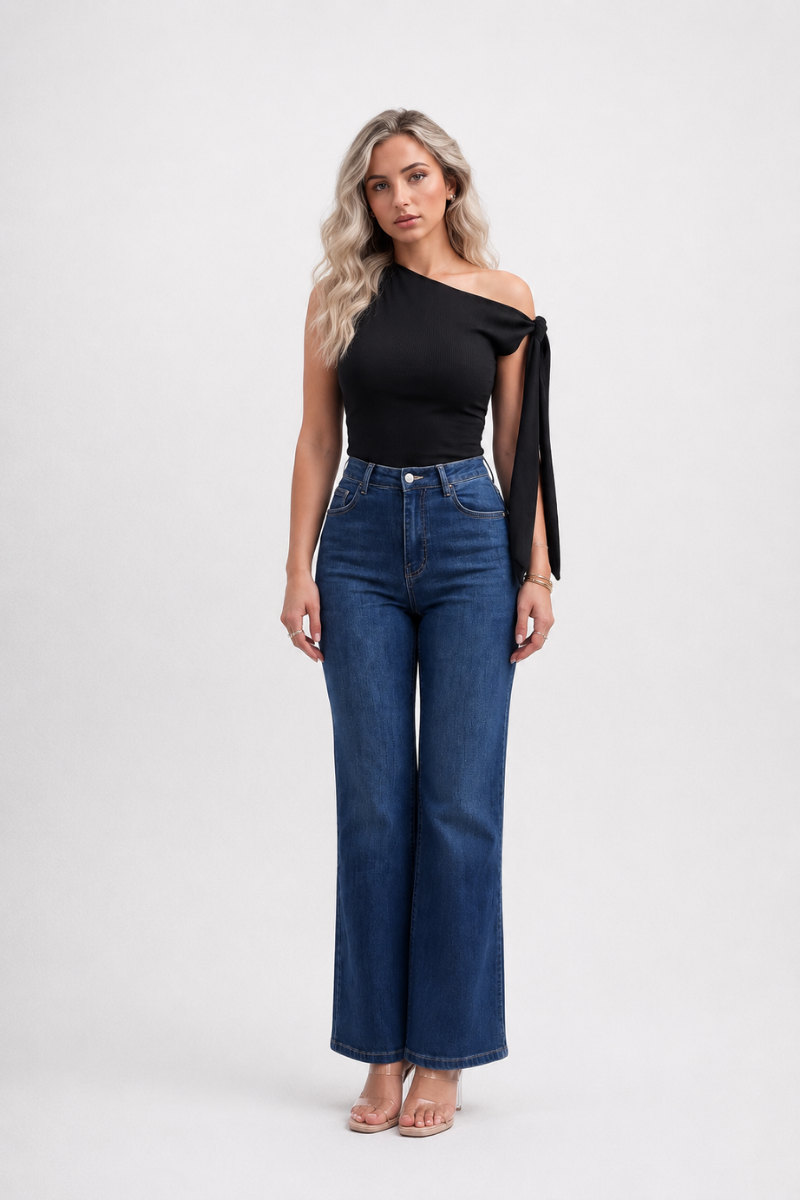 Women's Vintage Eelaxed Vootcut Wide Leg Jeans