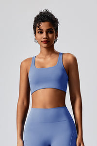 Women Backless Cross Professional Sports With Bra Pad Slim Fashion Fitness Bra