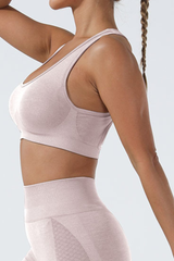 Women's Sport U-neck Cross Back Seamless Bra